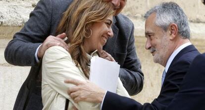Susana Díaz y José Antonio Griñán.