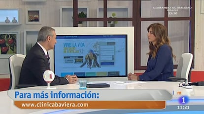 Una imagen de la emisi&oacute;n del programa de TVE La ma&ntilde;ana sancionada por Competencia. 