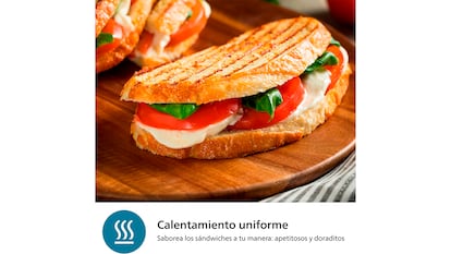 Sandwich maker on white background