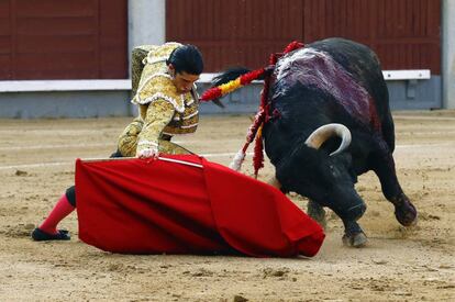 Alejandro Talavante, el pasado 23 de mayo en Las Ventas 