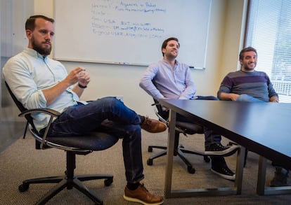 Los fundadores del fondo durante un encuentro en San Francisco.