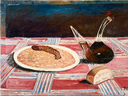 'Sense títol' (1997), de Bosch F. Cabestany, un lienzo de la colección Pazos Cuchillo expuesto ahora en Can Framis (Barcelona).
