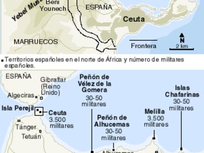 Mapa del islote Perejil