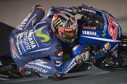 Maverick Viñales, en el circuito de Losail.