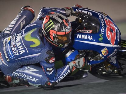 Maverick Viñales, en el circuito de Losail.