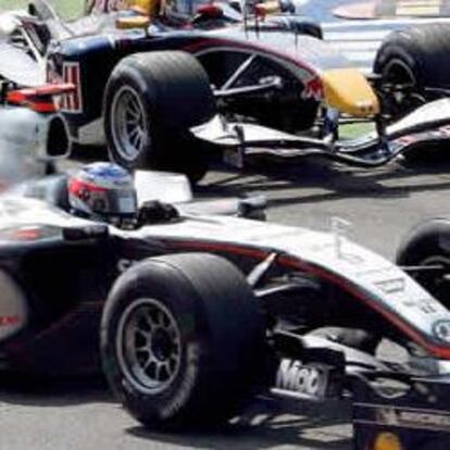 Pilotos disputando un Gran Premio de Fórmula 1