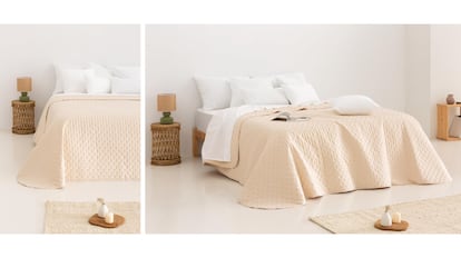 Esta colcha es ideal tanto para primavera como para verano.
