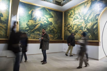 La sala de Sert, al final del recorrido del Museo de Maricel de Sitges.