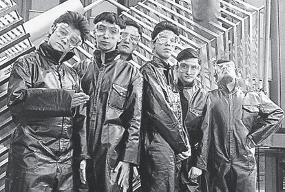 El grupo Aviador Dro, en una imagen promocional de 1980.