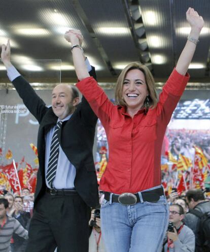 Votación celebrada ayer en el congreso provincial del PSOE en Málaga.