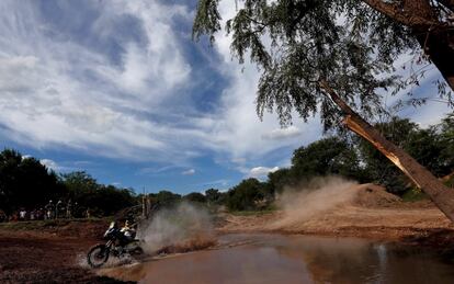 Ruben Faria en la etapa prólogo del Dakar entre Buenos Aires y Rosario.  