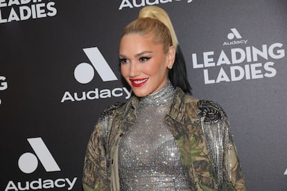 Gwen Stefani at an event held in Brooklyn, New York, on April 2, 2025.