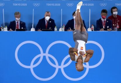 13 años después de la plata de Gervasio Deferr en suelo en Pekín 2008, la gimnasia española vuelve a subirse a un podio olímpico.