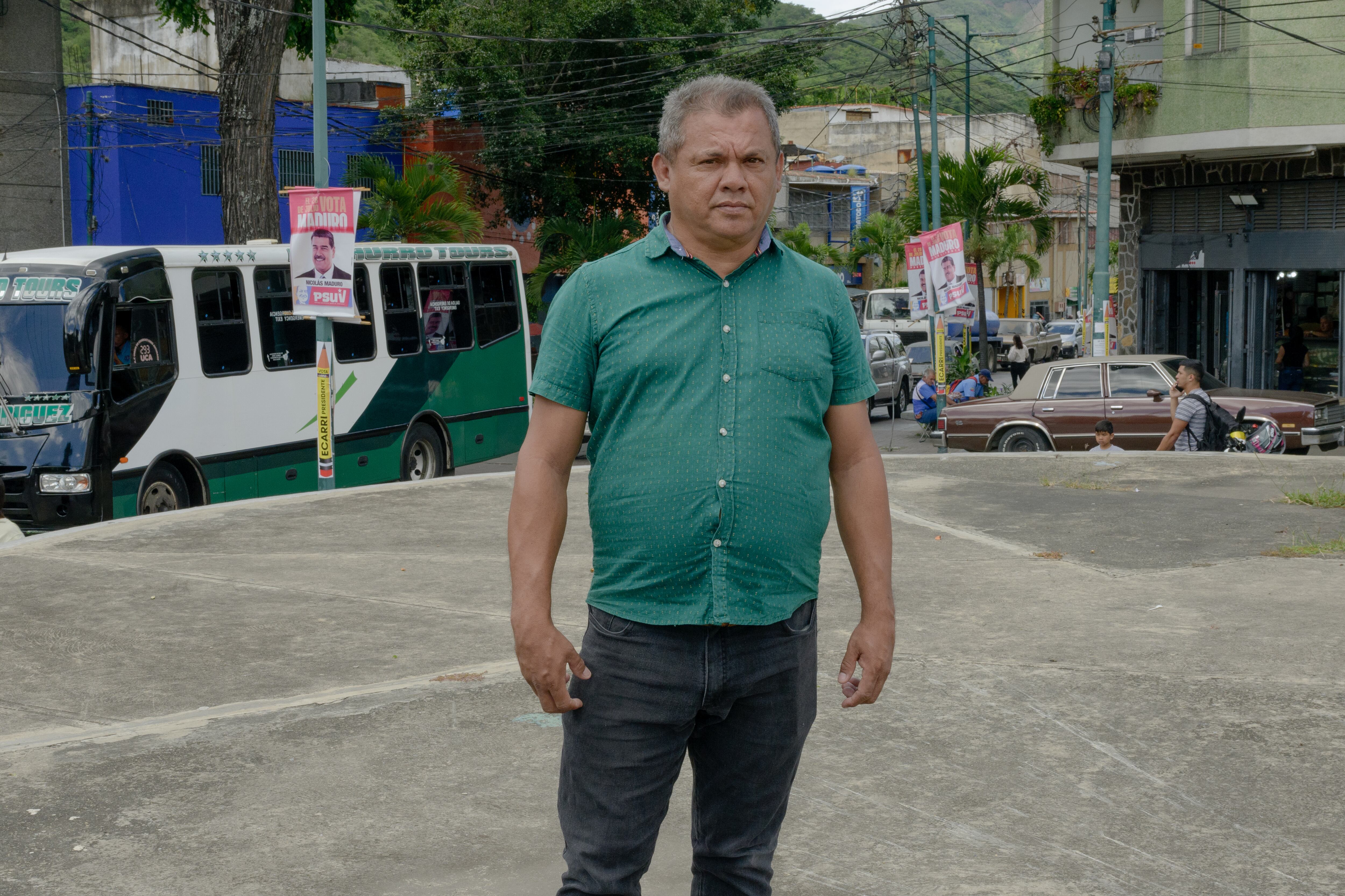 Douglas Hernández en Antímano, el 19 de julio.