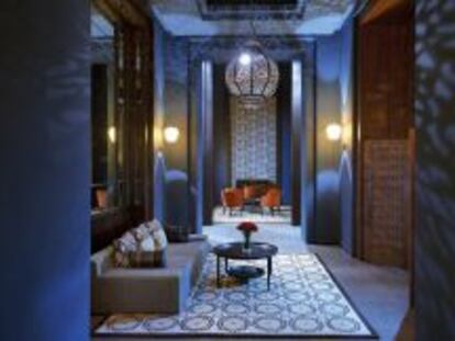 Interior del Hotel Royal Palm, ubicado en el valle de El Haouz, a 12 kil&oacute;metros de Marraquech.