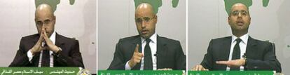 Saif el-Islam se dirige a los libios por televisión