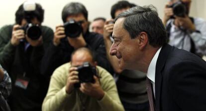 Mario Draghi visit&oacute; el pasado 12 de febrero el Congreso de los Diputados.