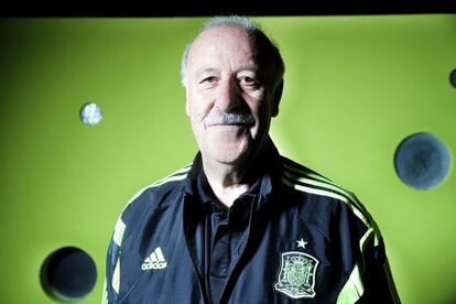 Del Bosque, en la Ciudad del Fútbol de Las Rozas.