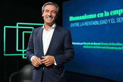 Federico Linares, presidente de la consultora EY, fotografiado antes del desayuno Tendencias en Madrid.