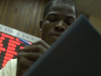 Bolsa de Accra, en Ghana