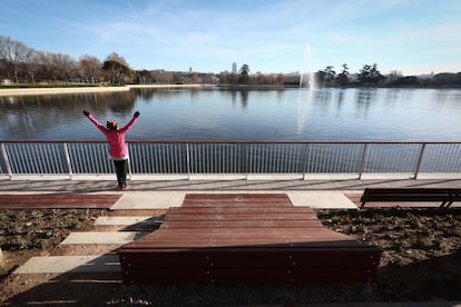 La Casa de Campo, ya con el lago a su nivel de agua habitual.