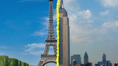 Torre Eiffel y Empire State Building