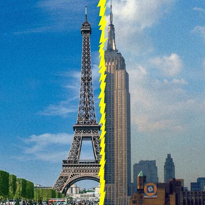 Torre Eiffel y Empire State Building
