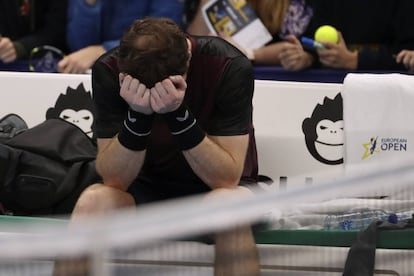Murray, emocionado tras ganar el título en Amberes.