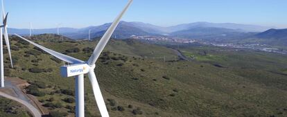 Parque eólico Merengue, en Extremadura.