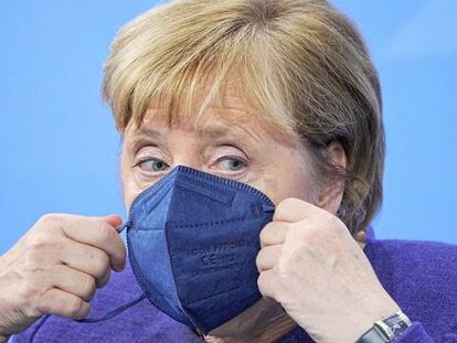 La canciller alemana, Angela Merkel, en Berlín. 
