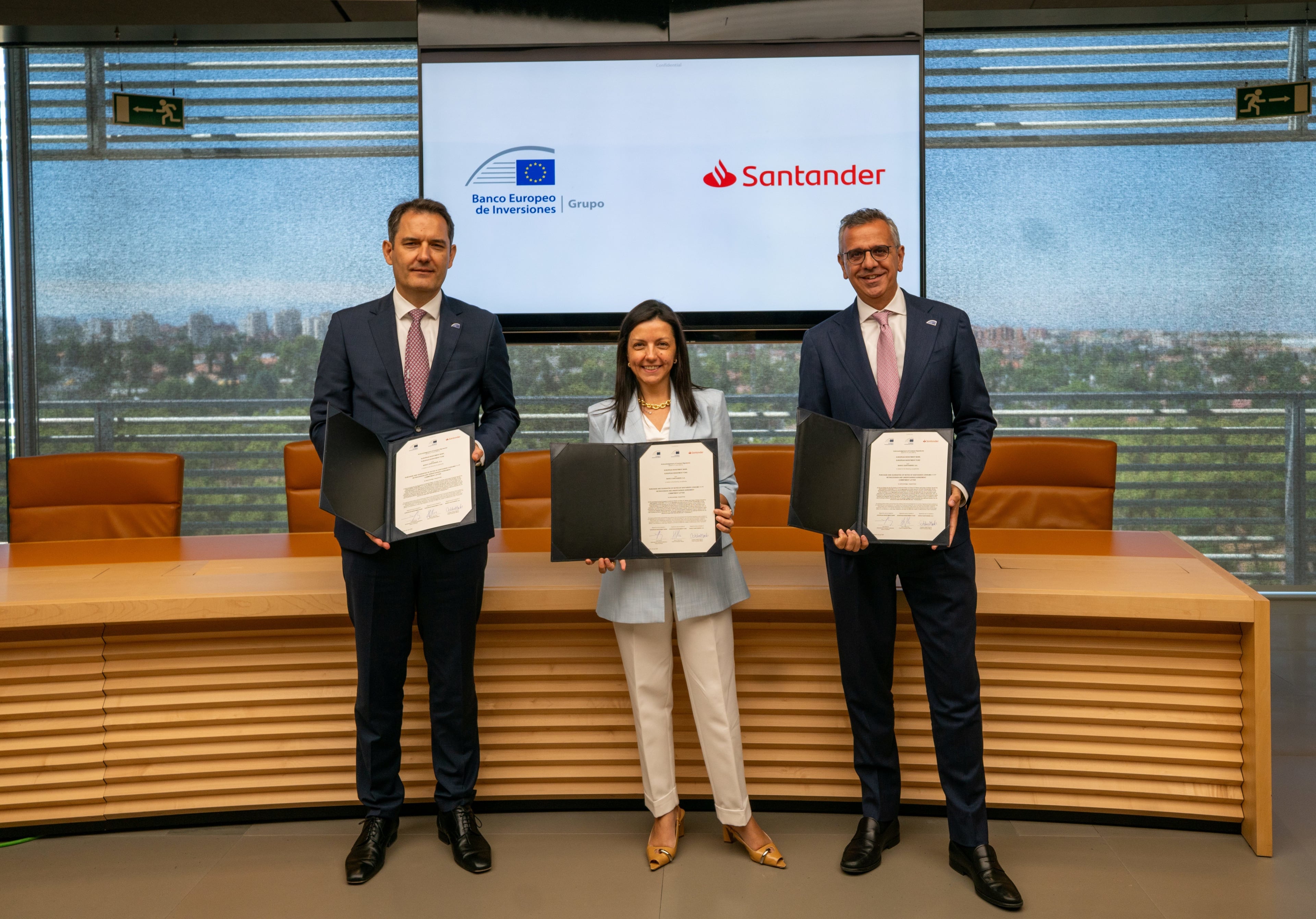 Grupo BEI y Santander movilizarán 1.430 millones para apoyar la competitividad y la transición verde