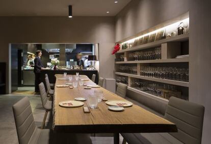 Comedor del restaurante Ricard Camarena, en Valencia.