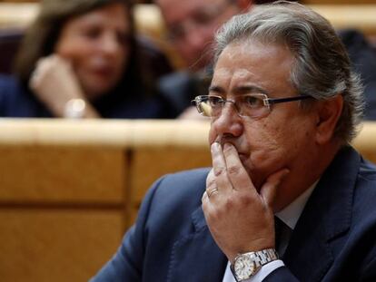 El ministro del Interior, Juan Ignacio Zoido, en el Senado.