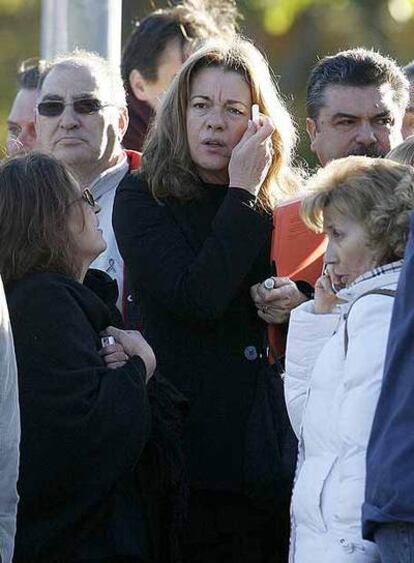 Pilar Manjón, presidenta de la Asociación 11-M Afectados de Terrorismo, antes de la lectura de la sentencia.