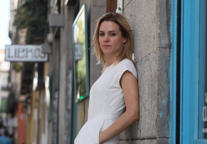 Maggie Civantos en Madrid este mes de agosto.