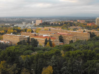 Vista de la Ciudad Universitaria de Madrid cedida por el Archivo General de la Universidad Complutense de Madrid.