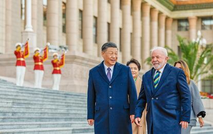 Lula, junto al presidente chino Xi Jinping, durante su visita a Pekín el pasado 14 de abril.

