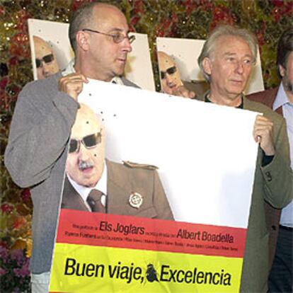 En la imagen, Albert Boadella y el actor Ramón Fontseré, en la presentación de la película.