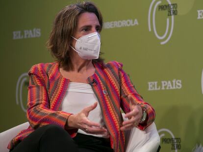 Teresa Ribera, vicepresidenta cuarta y ministra para la Transición Ecológica y el Reto Demográfico, en diciembre en un foro en Madrid.