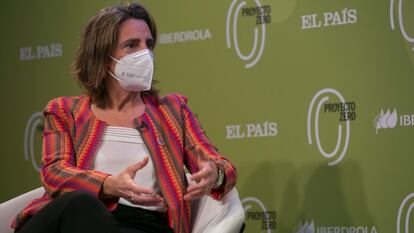 Teresa Ribera, vicepresidenta cuarta y ministra para la Transición Ecológica y el Reto Demográfico, en diciembre en un foro en Madrid.