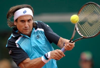 David Ferrer, en un momento del partido.