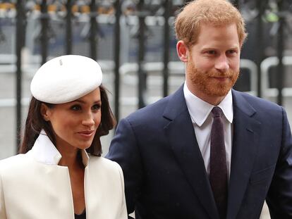 Meghan Markle y Enrique de Inglaterra, en Londres.