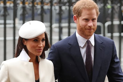 Meghan Markle y Enrique de Inglaterra, en Londres.