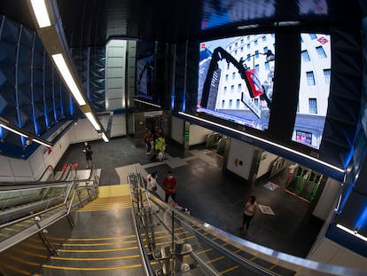 Imagen de la nueva estación de metro de Gran Vía, inaugurada el 16 de julio.