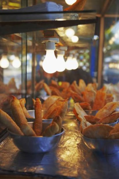 Alcapurrias, una especie de croquetas fritas típicas de Puerto Rico.