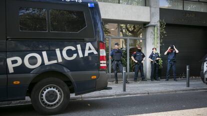Una operación de la Policía Nacional en Barcelona.