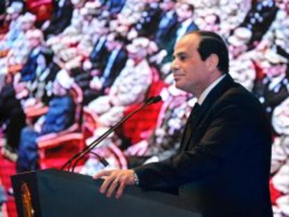 El presidente egipcio, Abdelfat&aacute; al Sisi, en un acto el 1 de febrero.