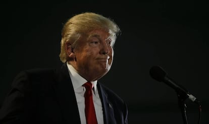 Donald Trump en un mitin en San José (California)