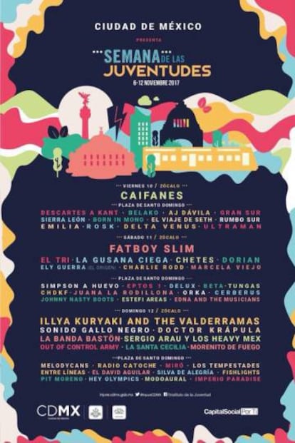 El cartel de la Sema de las Juventudes de la Ciudad de México.