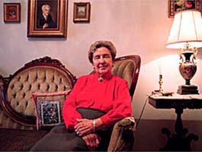 La ex concejal del Ayuntamiento de Valencia Guillermina Medrano en su casa.